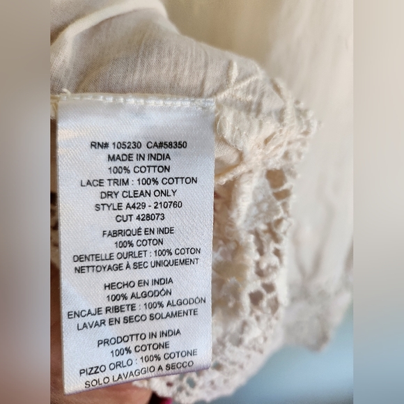 Joie Deep V Embroidered Tank Top SIZE M - Picture 2 of 6